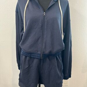 Women's Navy Athletic Shorts